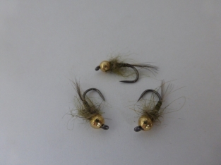 Size 14 Tungsten Quill Grayling Olive Barbless